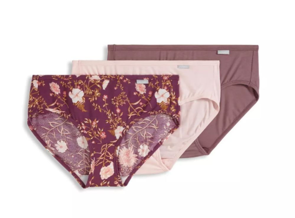 New Jockey Women’s size 8 Hipster Underwear Supersoft Comfy 3 Pack Pink Mauve