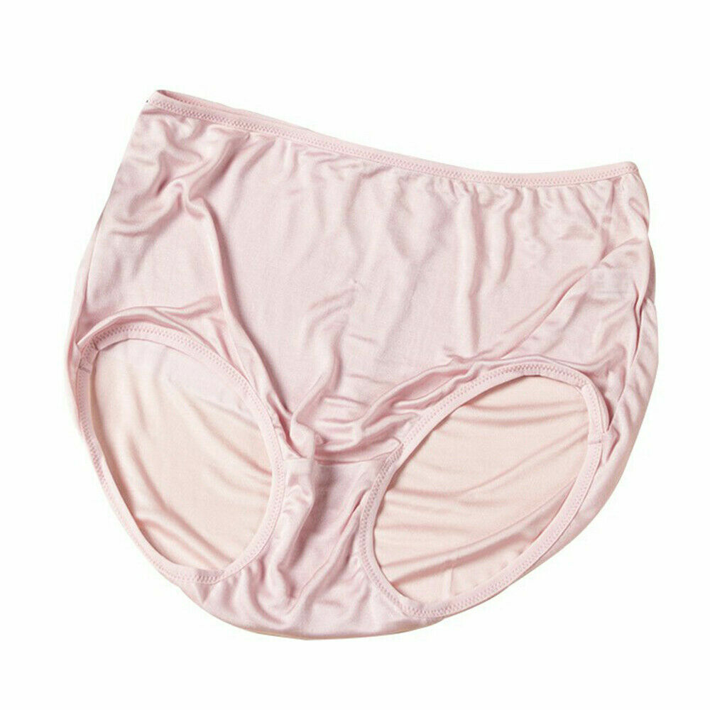 1 piece Womens Genuine Silk Underwear Briefs Stretch Shorts Knickers High Waist