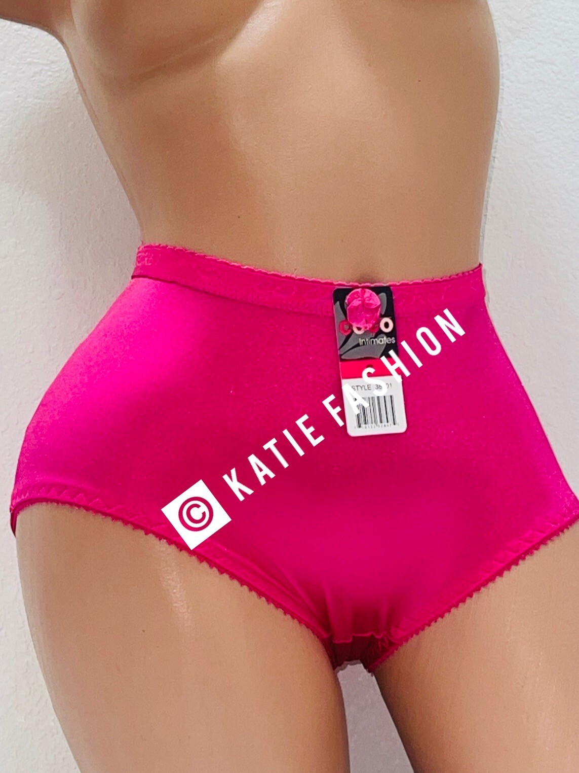 6 Pack High Waist Full Coverage Shiny Smooth Silky Satin Brief Panty Underwear M