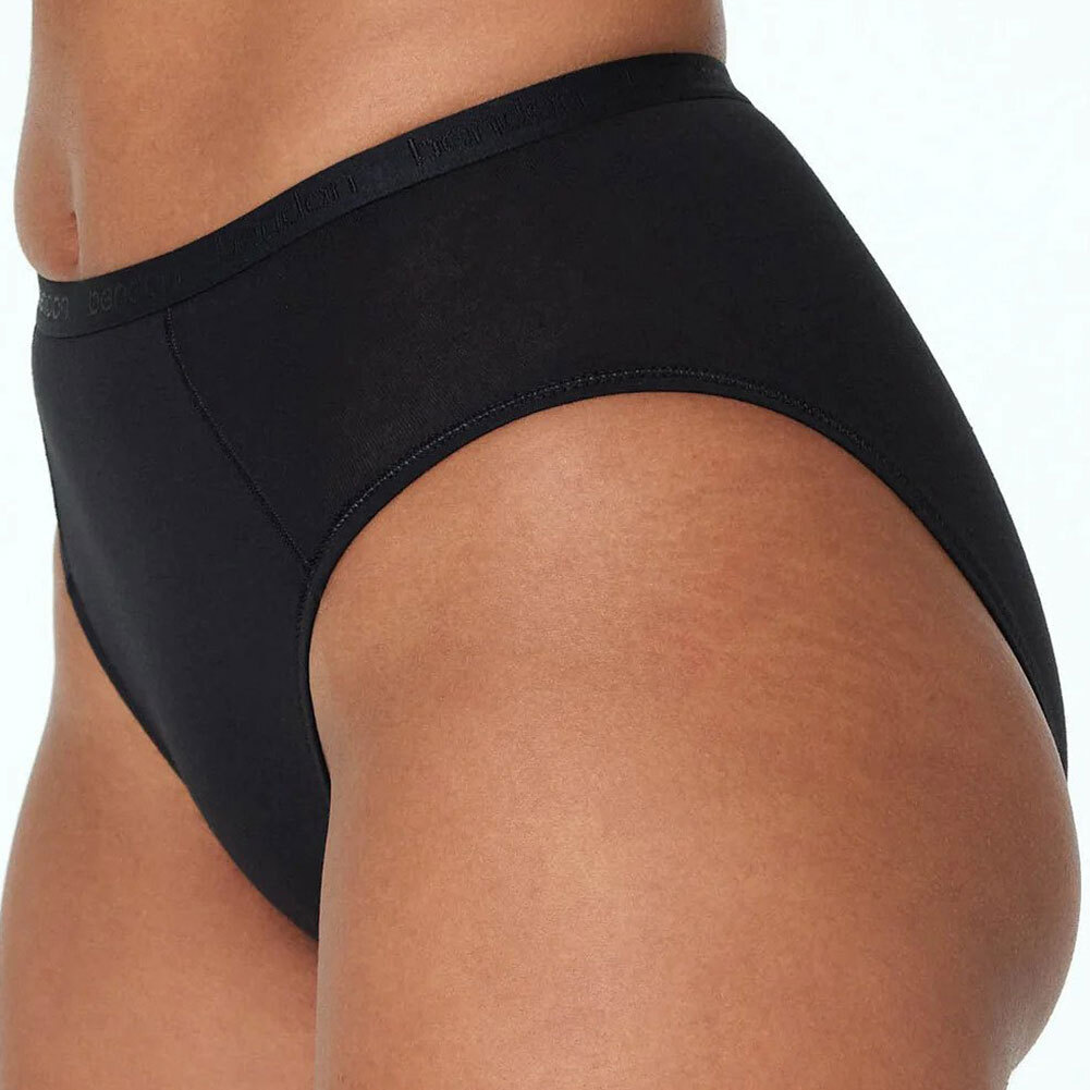 Bendon Body Cotton High Cut Brief 14-534 Black