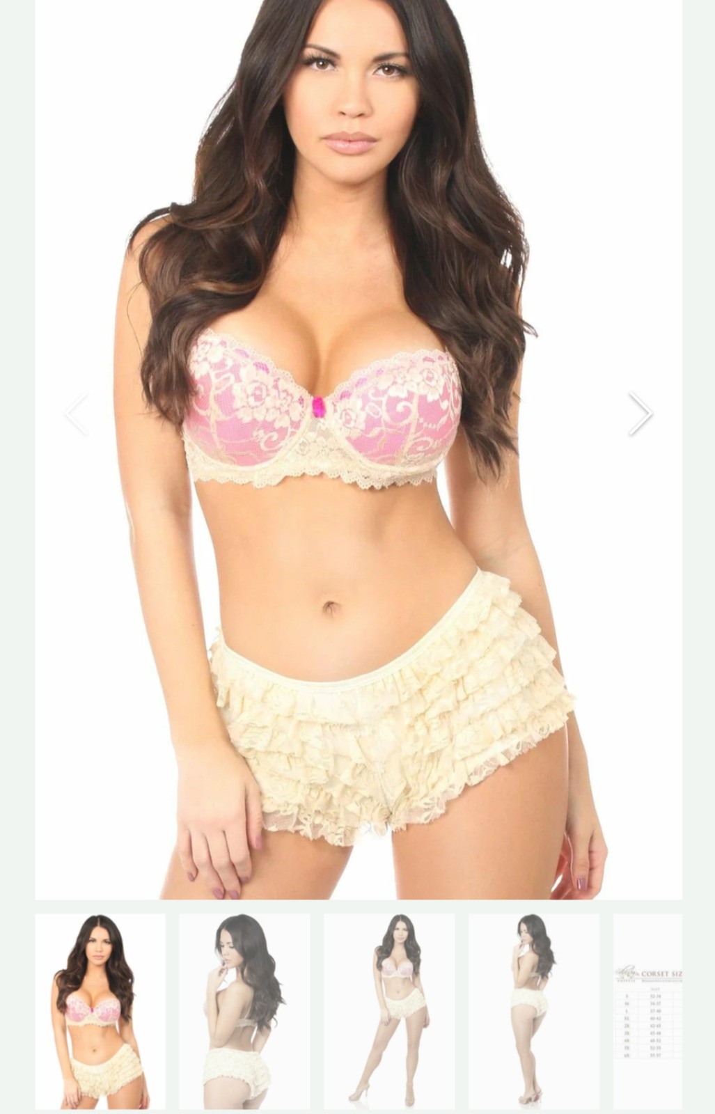 Daisy Corsets Ruffle Shorts Burlesque Bloomers Festival Y2K Rave Stripper Dancer