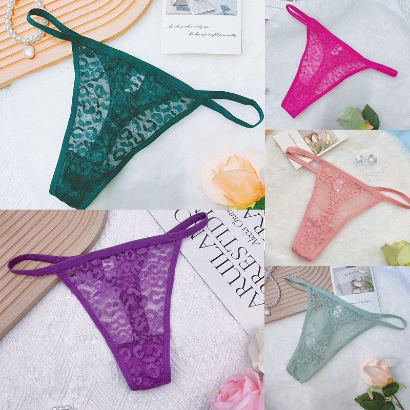 5 Pack Lot Sexy Womens Sheer Thongs G string Panties Underwear Sissy Lingeries