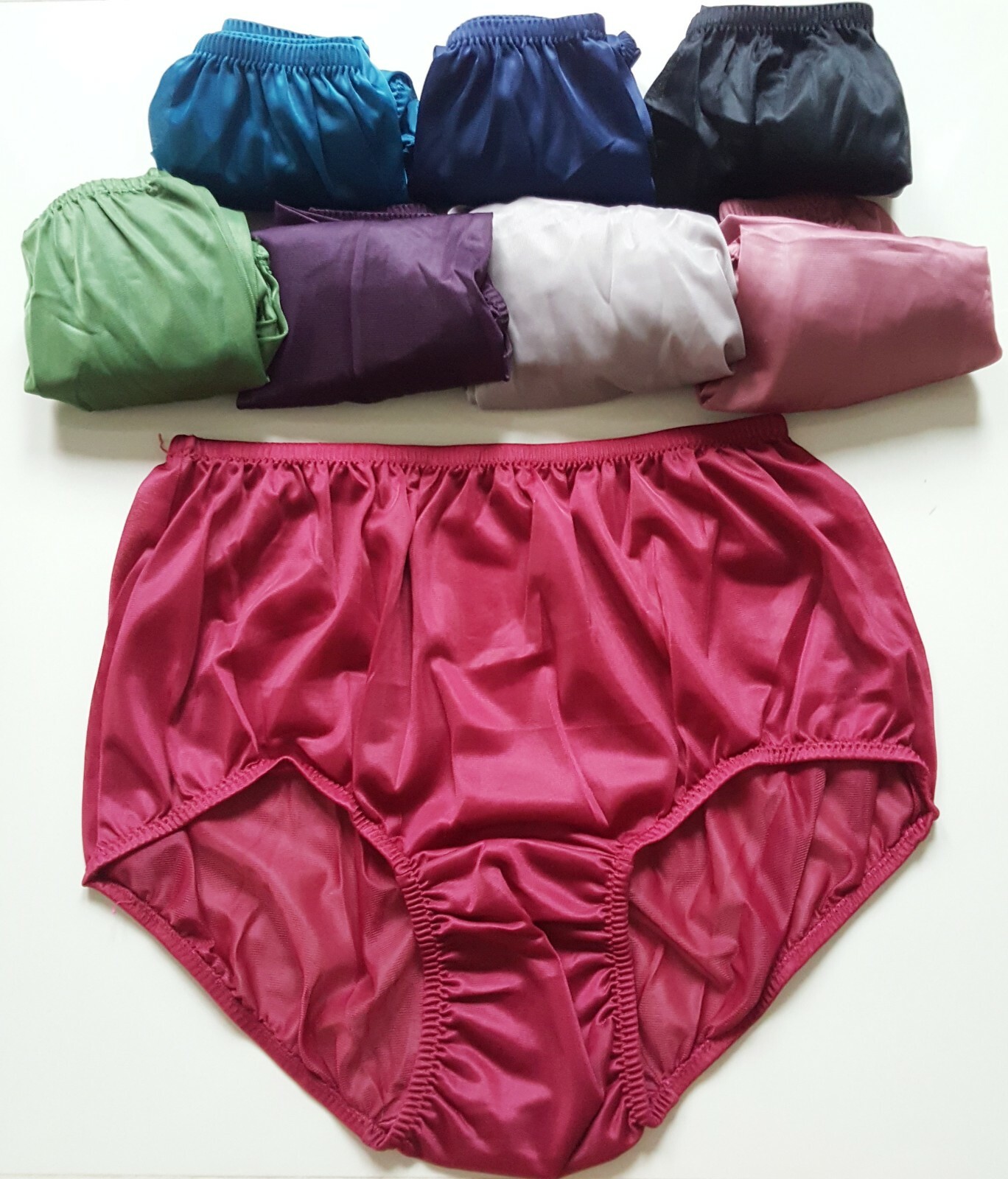 XXL Plus Size Nylon Panties Briefs Men Comfort Soft Granny 2XL Waist 24-39″ Lot