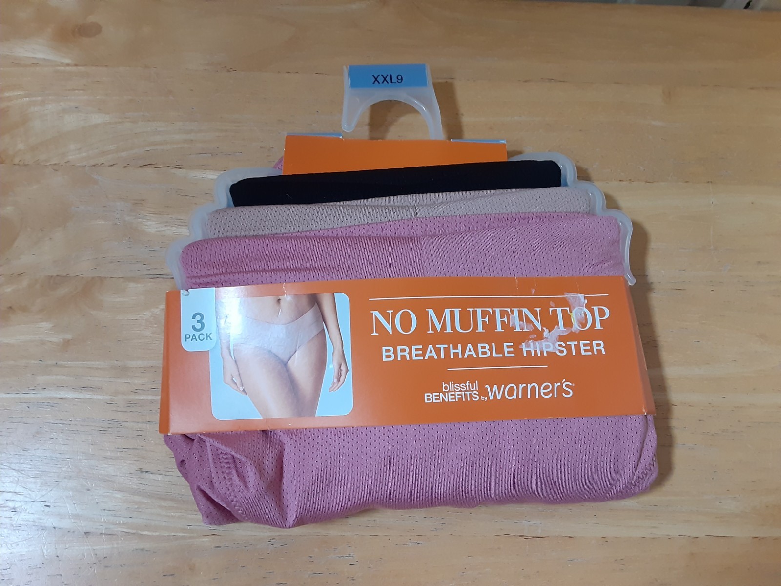 Warner’s Blissful Benefit Woman’s Hipsters (3 Pair) Size XXL (9) NEW WITH TAGS