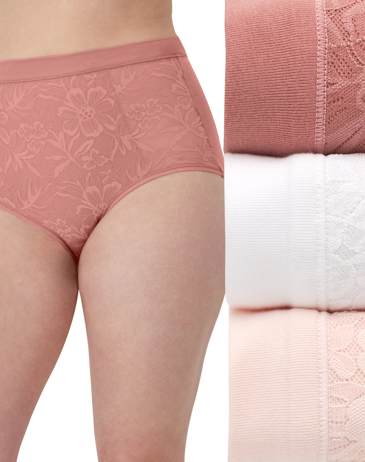 Bali Breathe Lace High Rise Brief 3-Pack