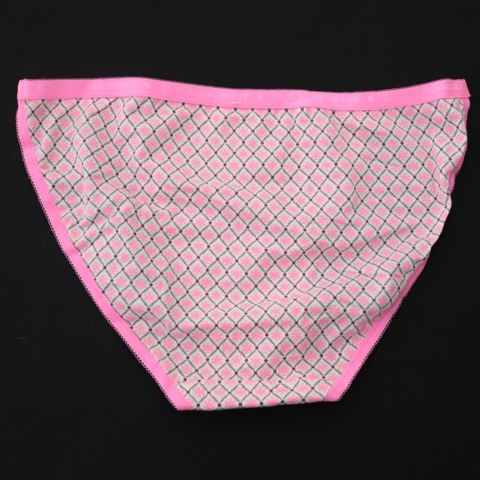 NEW Victoria’s Secret VTG 95% Cotton Signature Logo String Bikini Panty LARGE