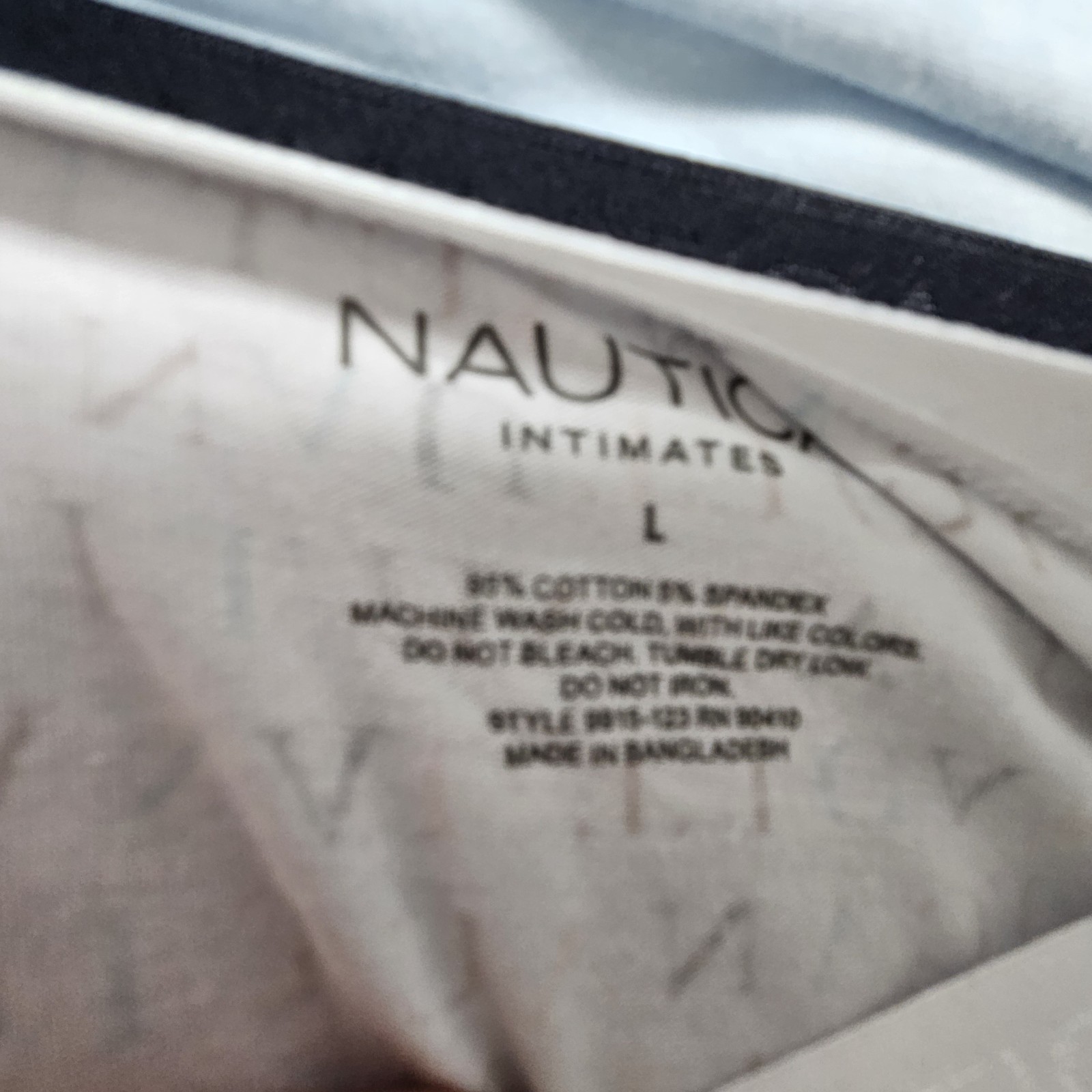 NAUTICA 4 Pack Women’s Large Cotton Logo Hipster Gray Blue Black White