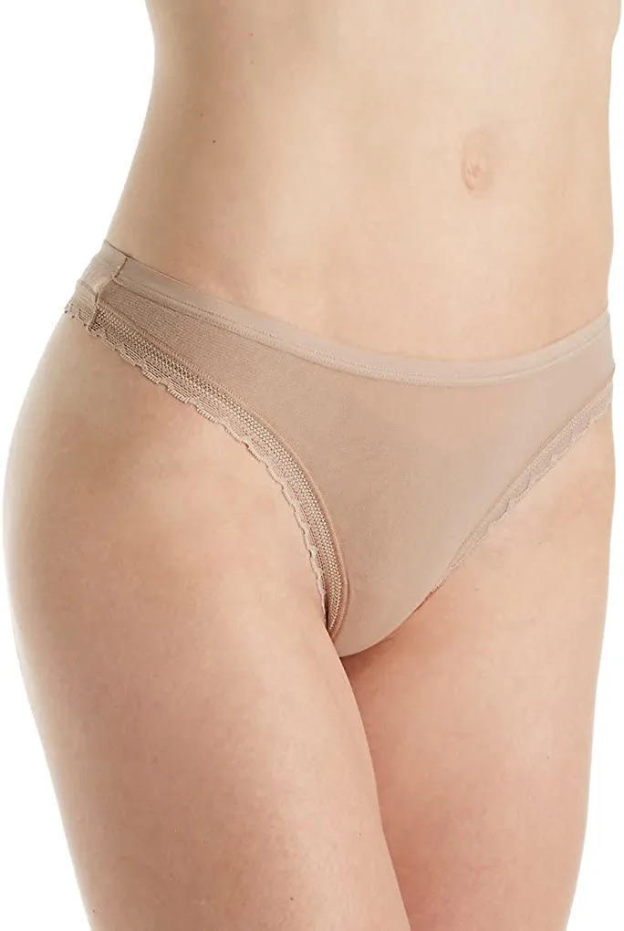 OnGossamer 289065 Women’s Next to Nothing Hip G Thong Panty, Mocha, M