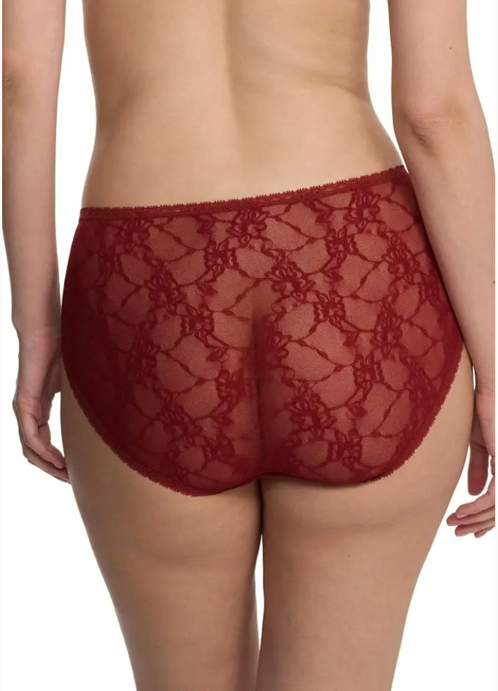 Natori One Size (S-XL) Bliss Allure Lace French Cut Brief Panty 772303 Red -NWT-