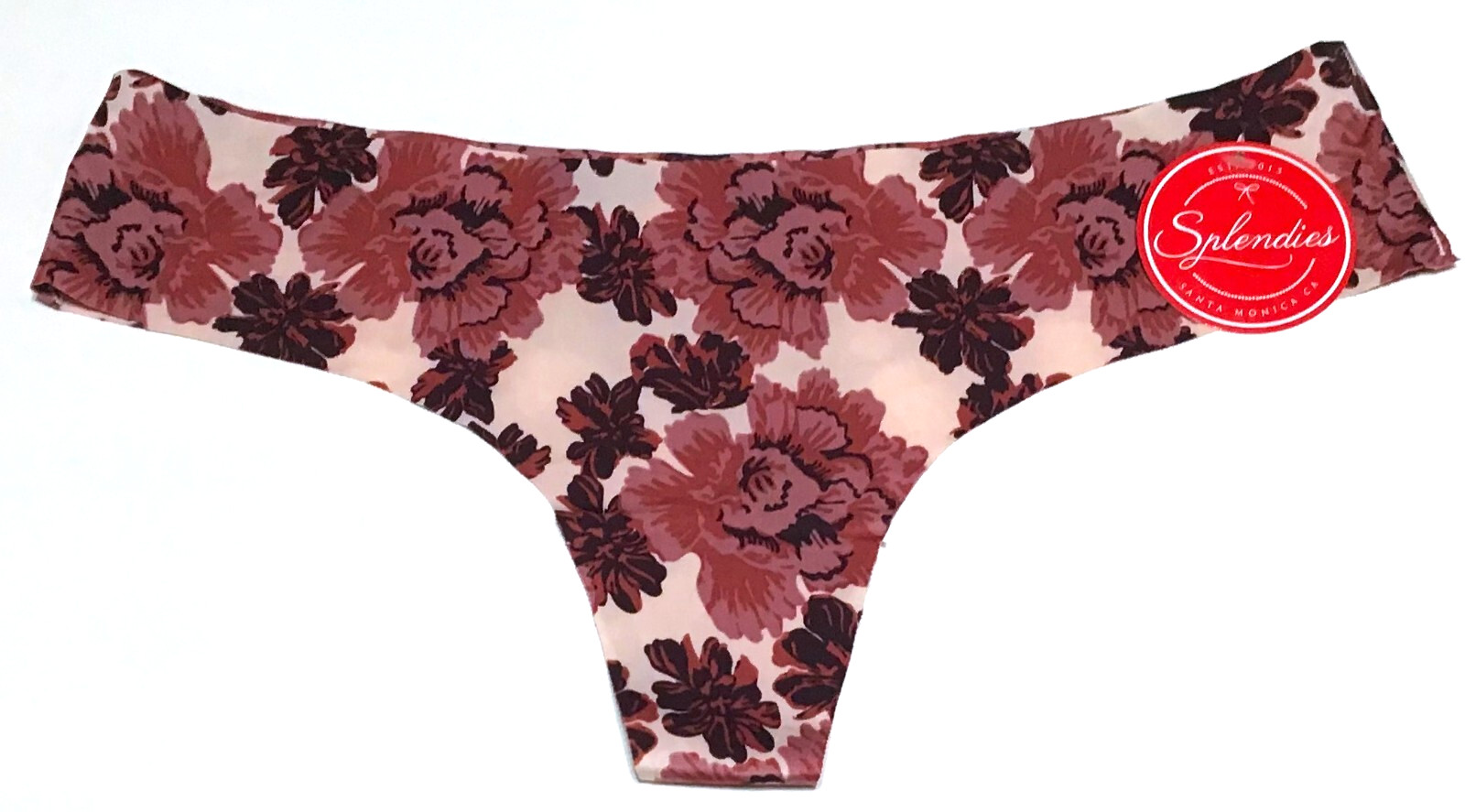 large – NWT Splendies thong panty brown and beige $12 tag (d221)