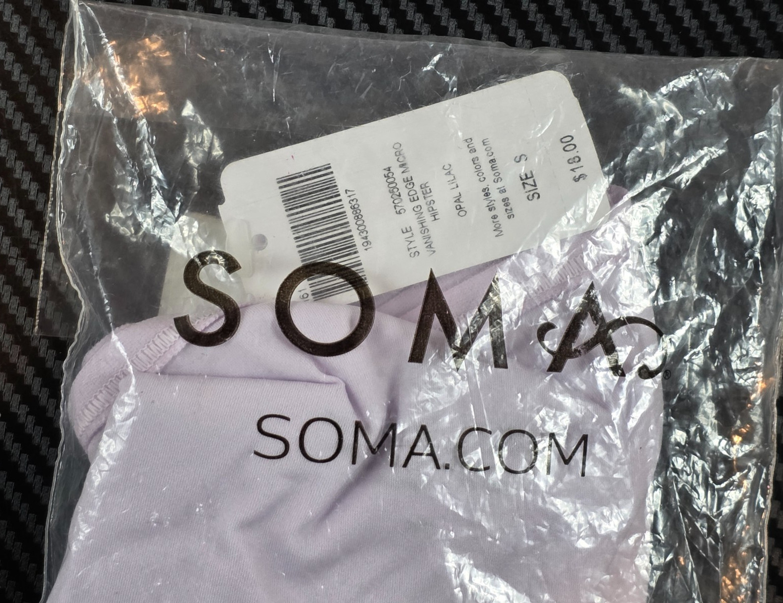 Soma Women’s Small Vanishing Edge Micro Hipster Opal Lilac #570250054