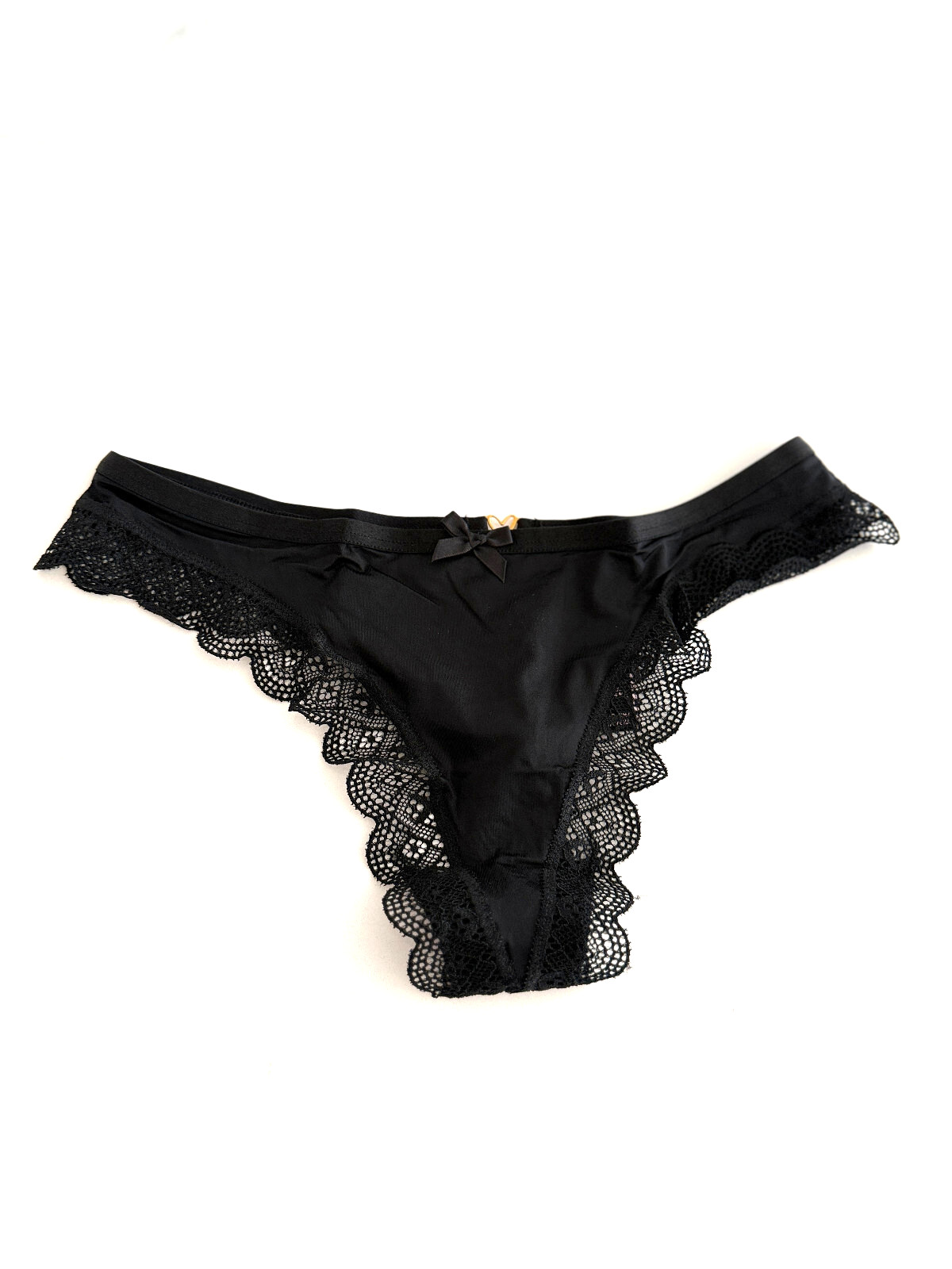 Victoria’s Secret Very Sexy Ring Strappy Back Thong Panty Black