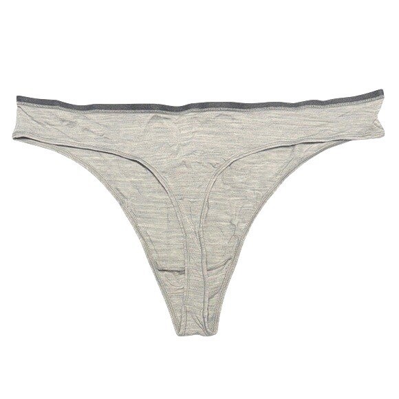 NEW Allbirds Trino Thong Boulder Grey Women Merino Wool Tencel Underwear 3X