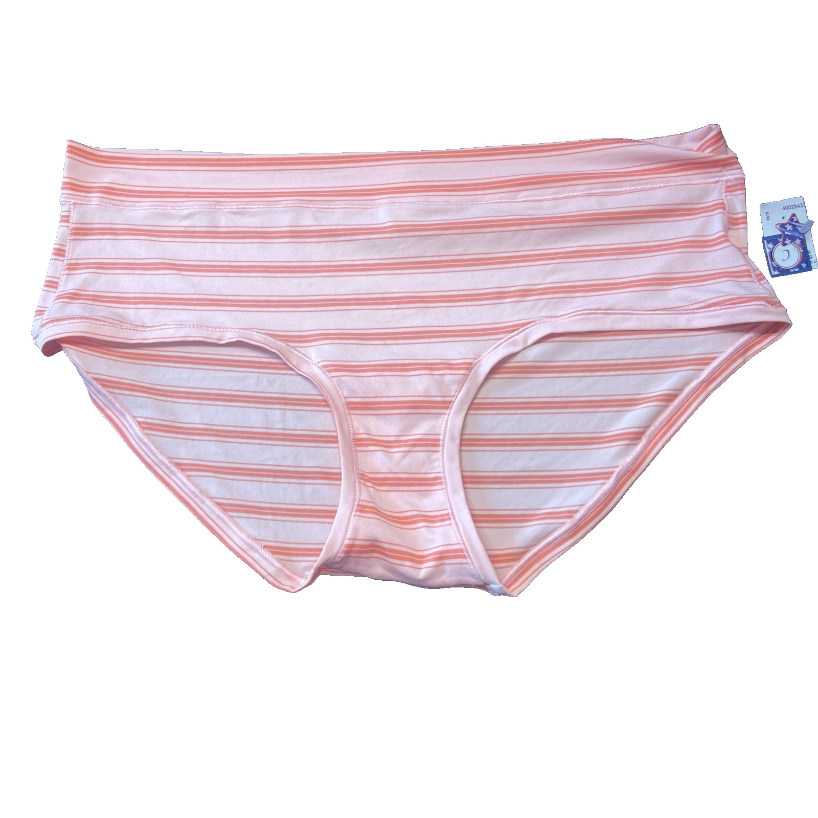 NWT Aerie Bikini Panty Womens XXL Orange Stripe Boybrief Sissy Underwear Soft