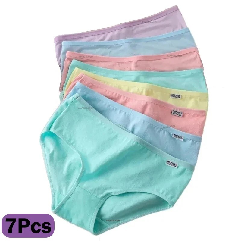 Bragas Mujer Algodón Talla Grande 7PCS | Women Cotton Panties Plus Size Set