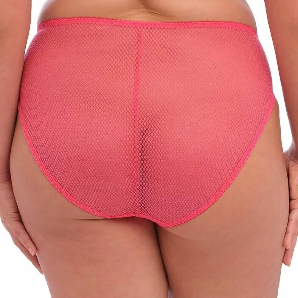 Elomi Charley Brief L 14 16 Honeysuckle Pink High Leg Waist Full Knickers 4386