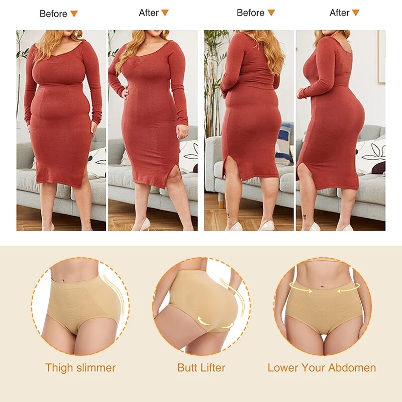 Women Fajas Colombianas Calzones Levanta Cola Pompis Seamless Body Shaper Panty