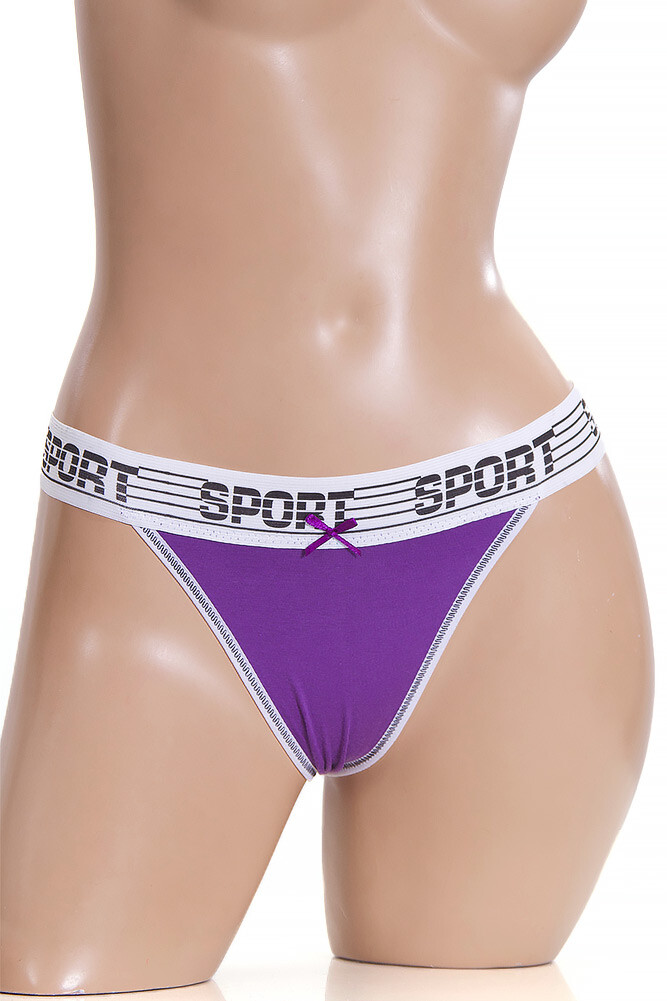 ScarvesMe 12 pack Women’s Assorted Sport Band Cotton Comfy Sexy Thong Panties