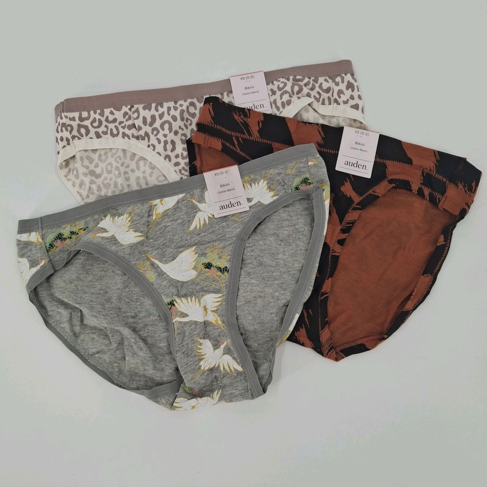 Auden Cotton Blend Bikini Underwear Women’s Size XS (0-2) – 3 Pairs