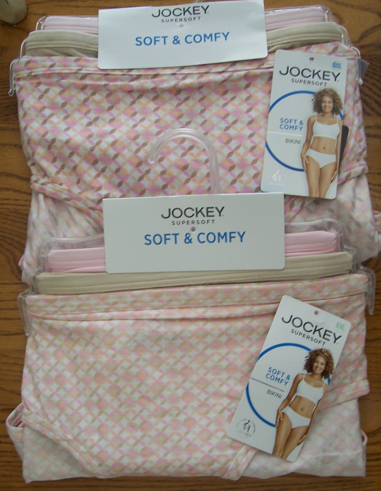3 JOCKEY Supersoft Bikinis Soft & Comfy Panties Size 6 / 7 / 8 / 9