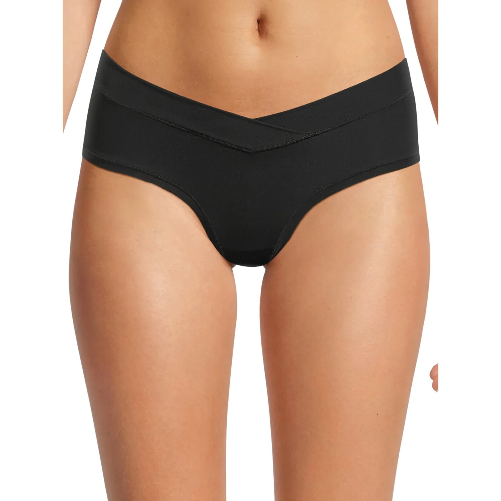 No Boundaries Women’s Micro Crossover Hipster Panties Size MEDIUM Solid Black