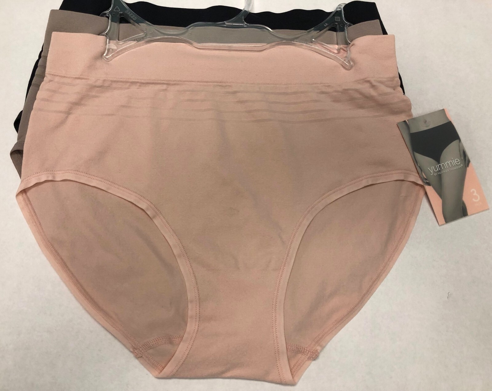 Yummie Brief Panties by Heather Thomson Seamless Stretch Comfortable Set of 3