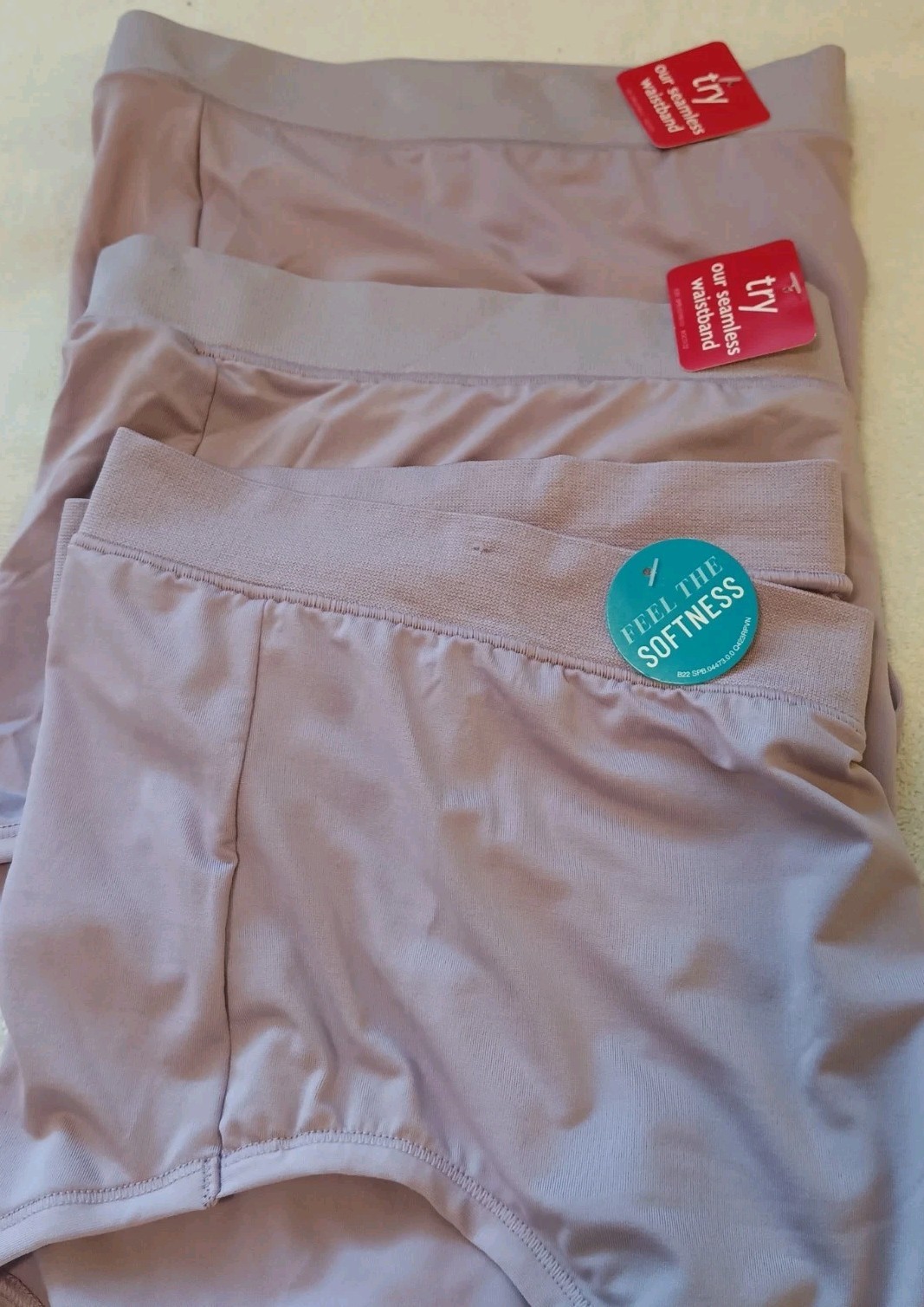 Vanity Fair 3/Pair 5XL Radiant Comfort Panties 100% Cotton Gusset In Lavender