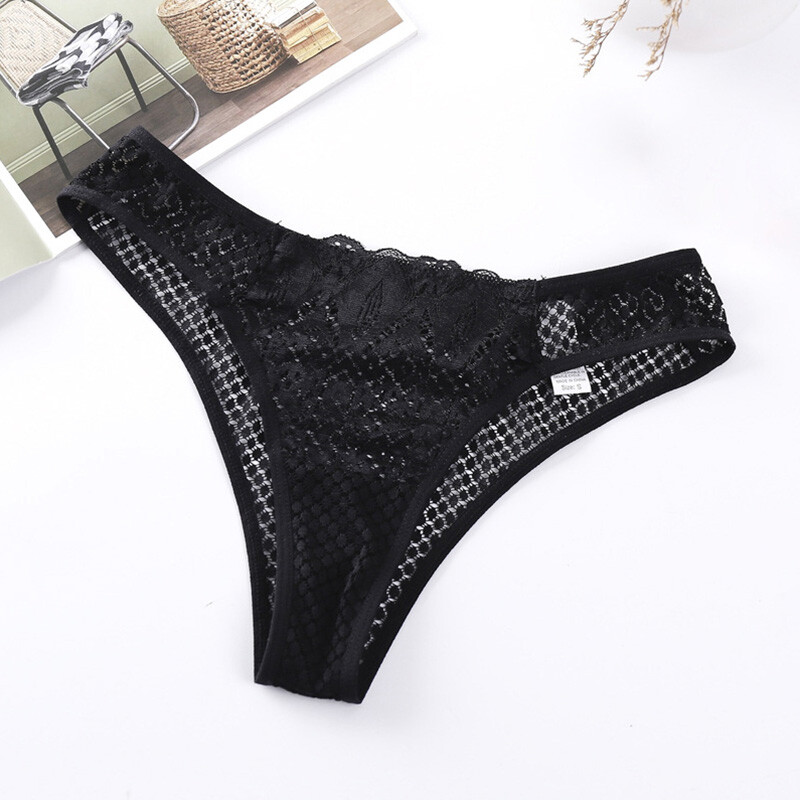 4 Pcs Lot Sexy Women Lace Lingerie Thong G-String Brief Panties Ladies Underwear