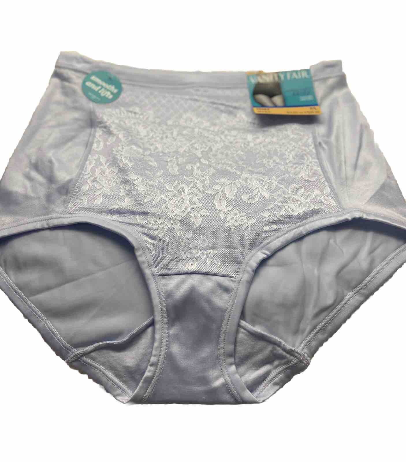 Vanity Fair Smoothing Comfort Lace Brief Panty 13262 Blue Sz.7/L7
