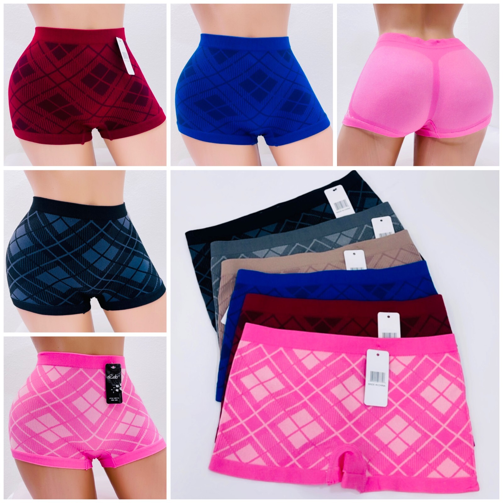 Women’s Boyshort Short Sport Yoga Shortie 6/12 Panties Underwear Boxers Knicker
