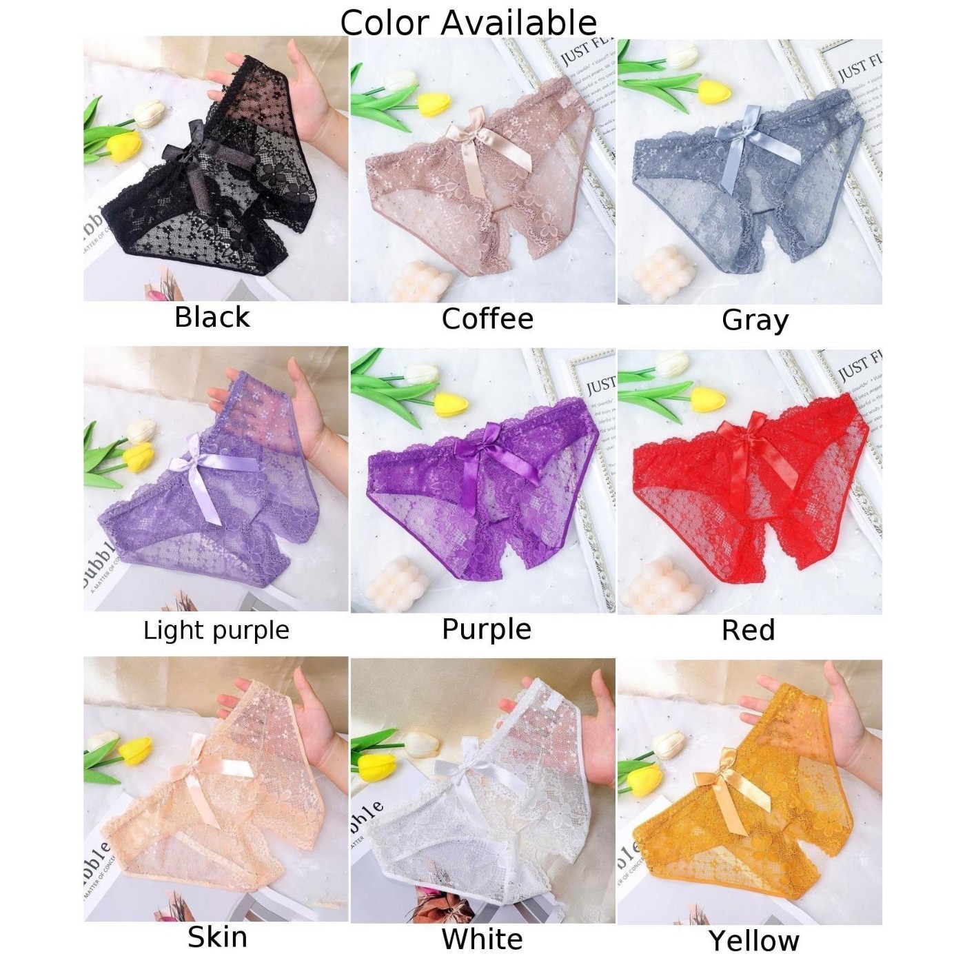 Womens Underwear Womens Underpant G-string Knickers Lace Nylon Panties