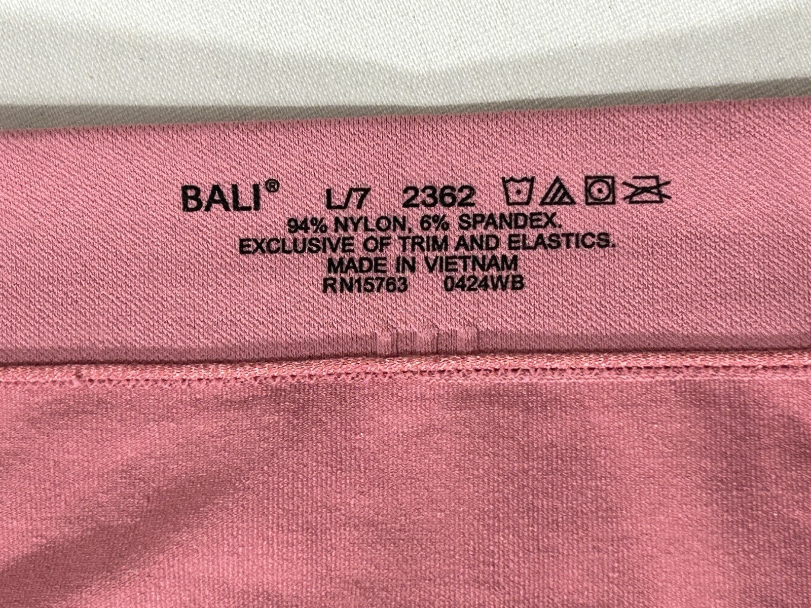 Bali Underwear L-7 Hi Cut One Smooth All Around Smoothing Panty Mauve DF2362