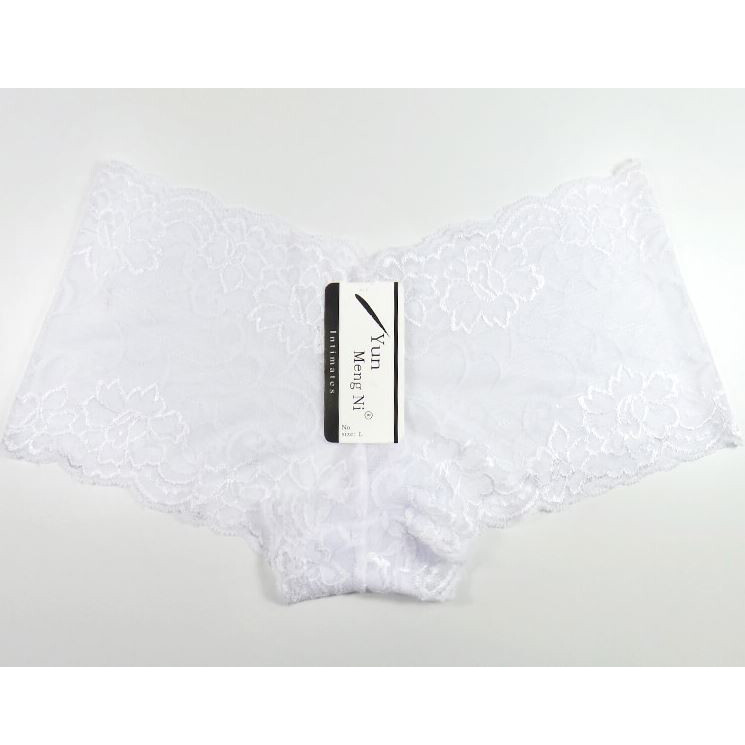 6 Pack Sexy Women Boyshort Lace Bikini Panties Floral Briefs Hipster Underwear