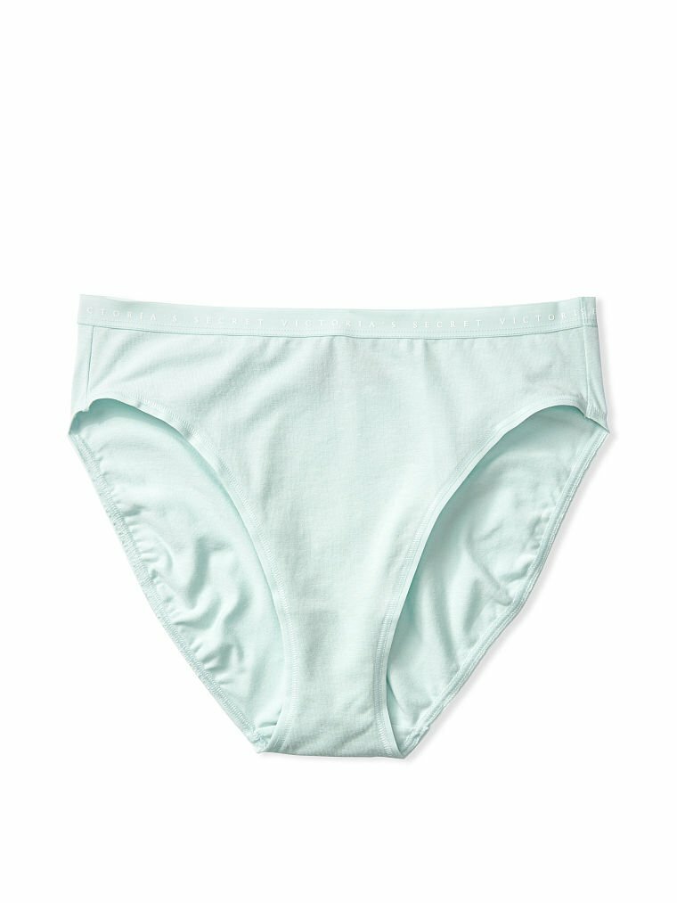 M L XL XXL Aqua Green Stretch Cotton Victorias Secret HighLeg Waist Brief Panty