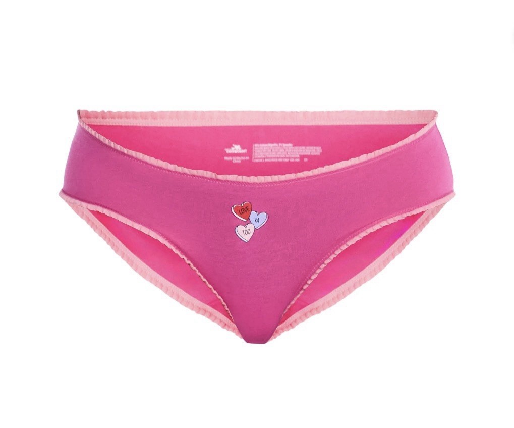7-Pair WAY TO CELEBRATE Women’s XL Hipster Valentines Day Jersey Underwear