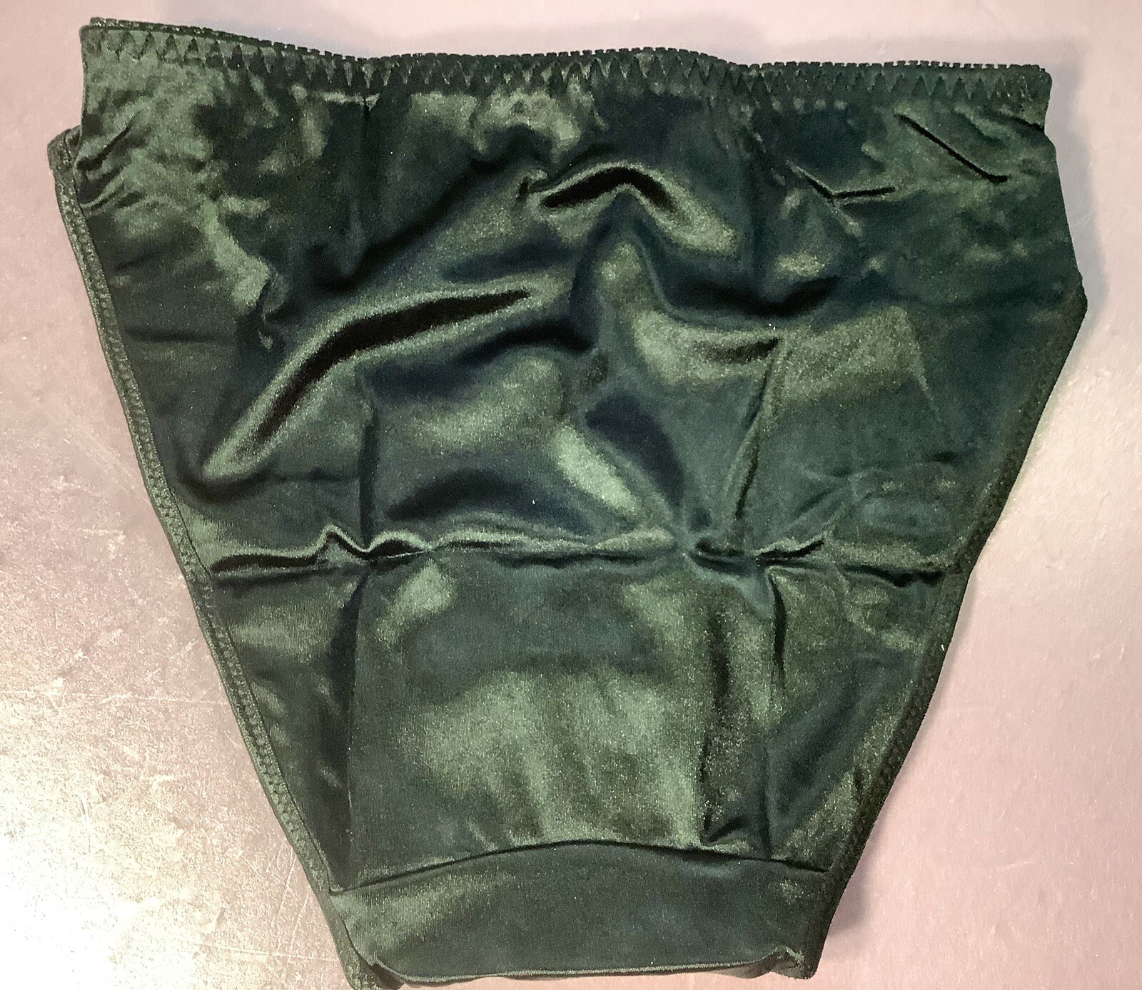 Women Panties,Bikinis “Eva Cervantes” Size S. Black Satin Floral W/decoration
