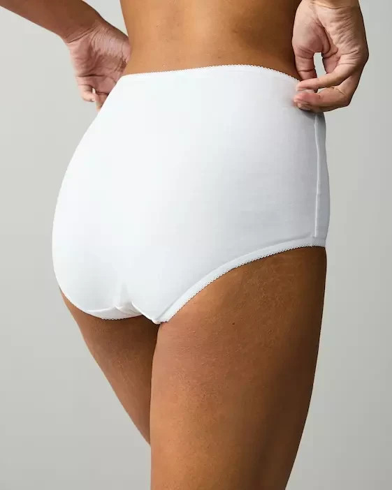 Senior Girls size 14 School Knickers High Waist everyday School Briefs White