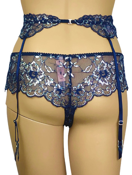 VICTORIA’S SECRET DREAM ANGELS FLORAL LACE THONG PANTY + GARTER BELT XS S M L