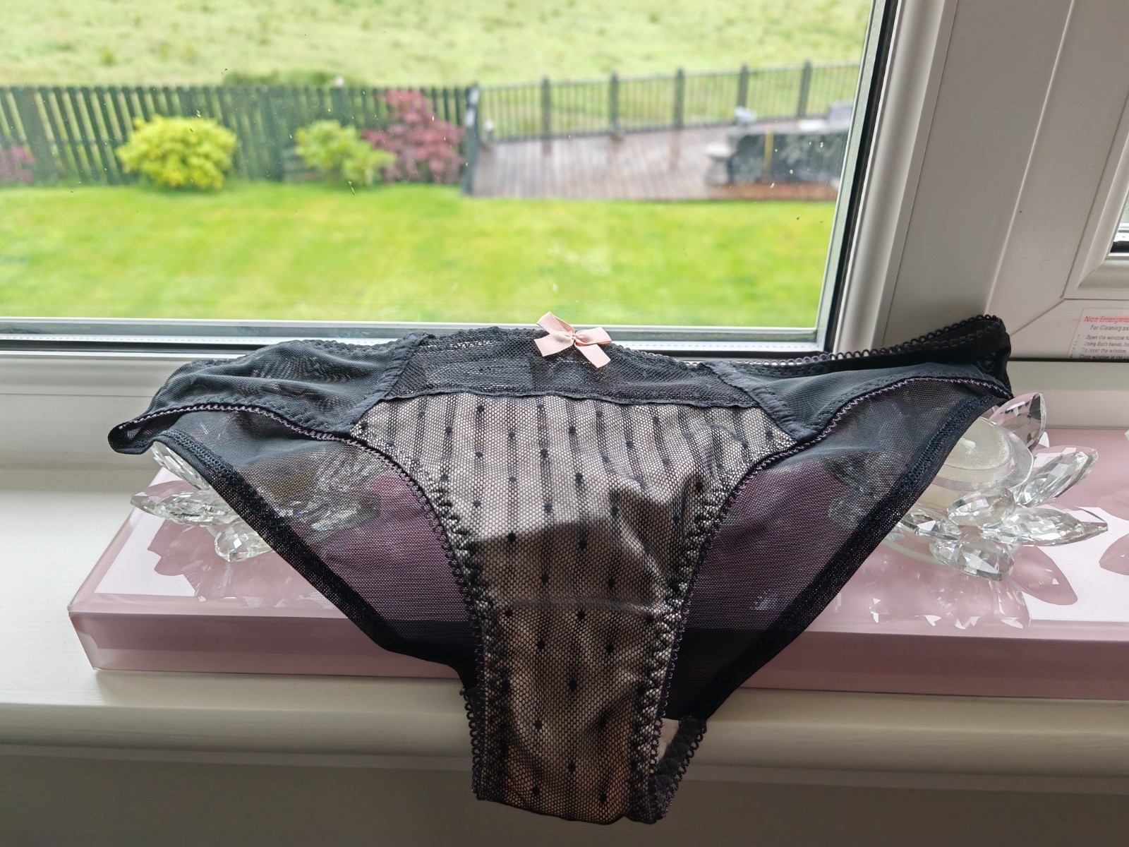 M&S Limited Black & Nude Brazilian Knickers Size 12