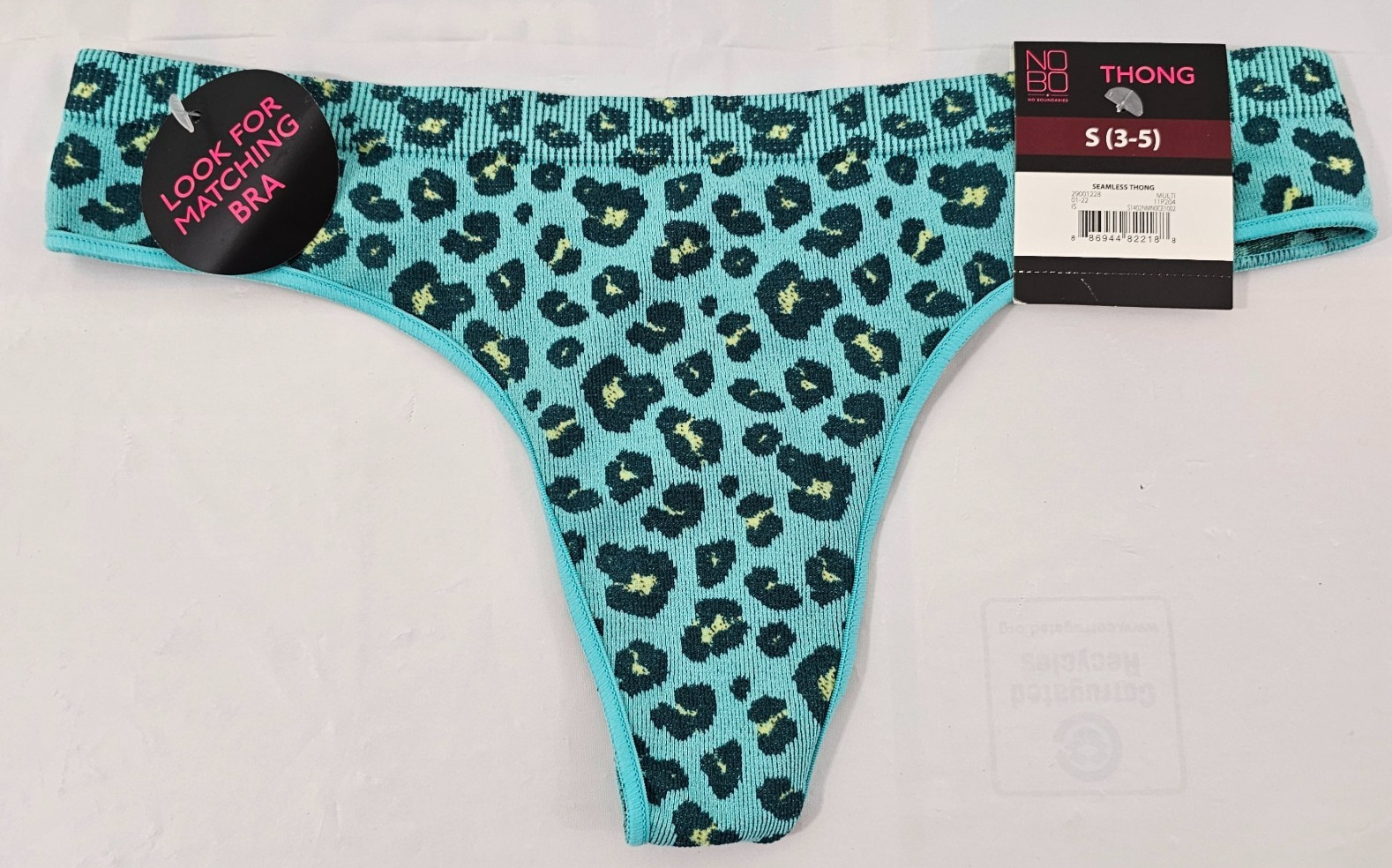 No Boundaries NOBO 4-Pack Multi-Color Seamless Thong Panties – Size Small NWT