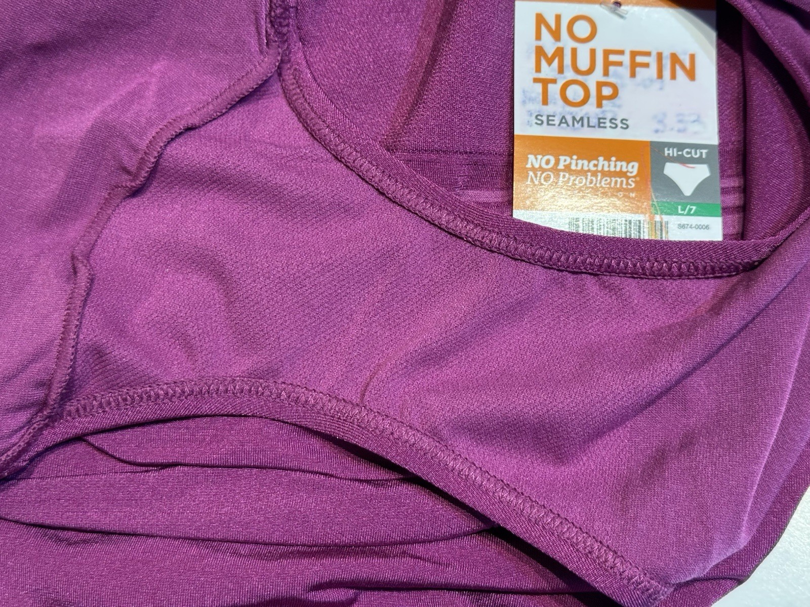 NWT 3 Pairs Warners No Pinching No Problems Seamless Hi-Cut Panties RT5501P L 7
