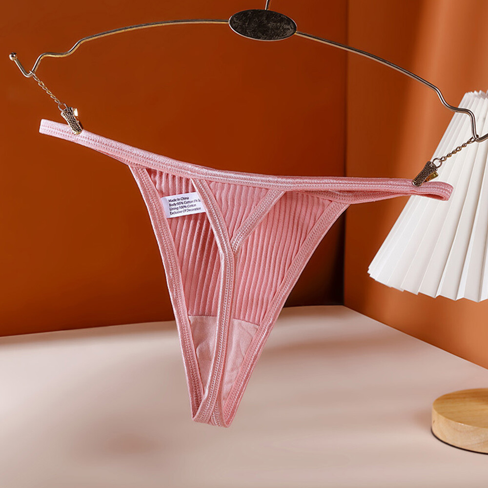 6 Pack Lot Sexy Women Panties Cotton G-string Thongs Underwear T back Lingeries
