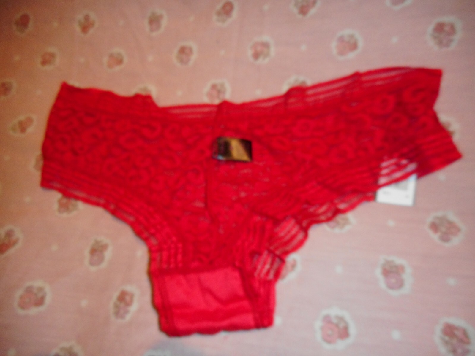 Frederick’s Of Hollywood Red Demi Leopard Panty Sizes Medum & Large