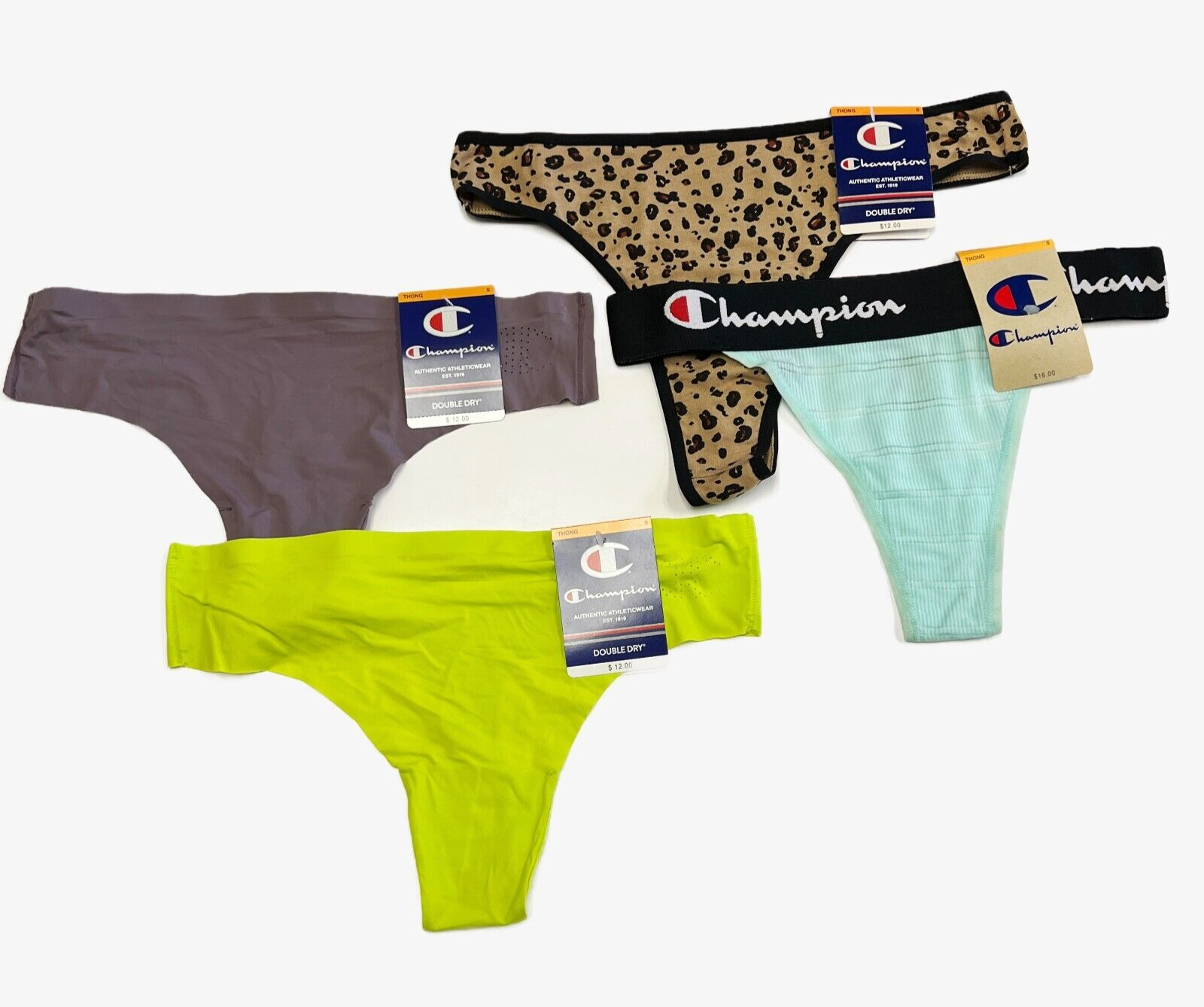 Lot of 4 Champion Women’s Thong Panties SMALL NEW
