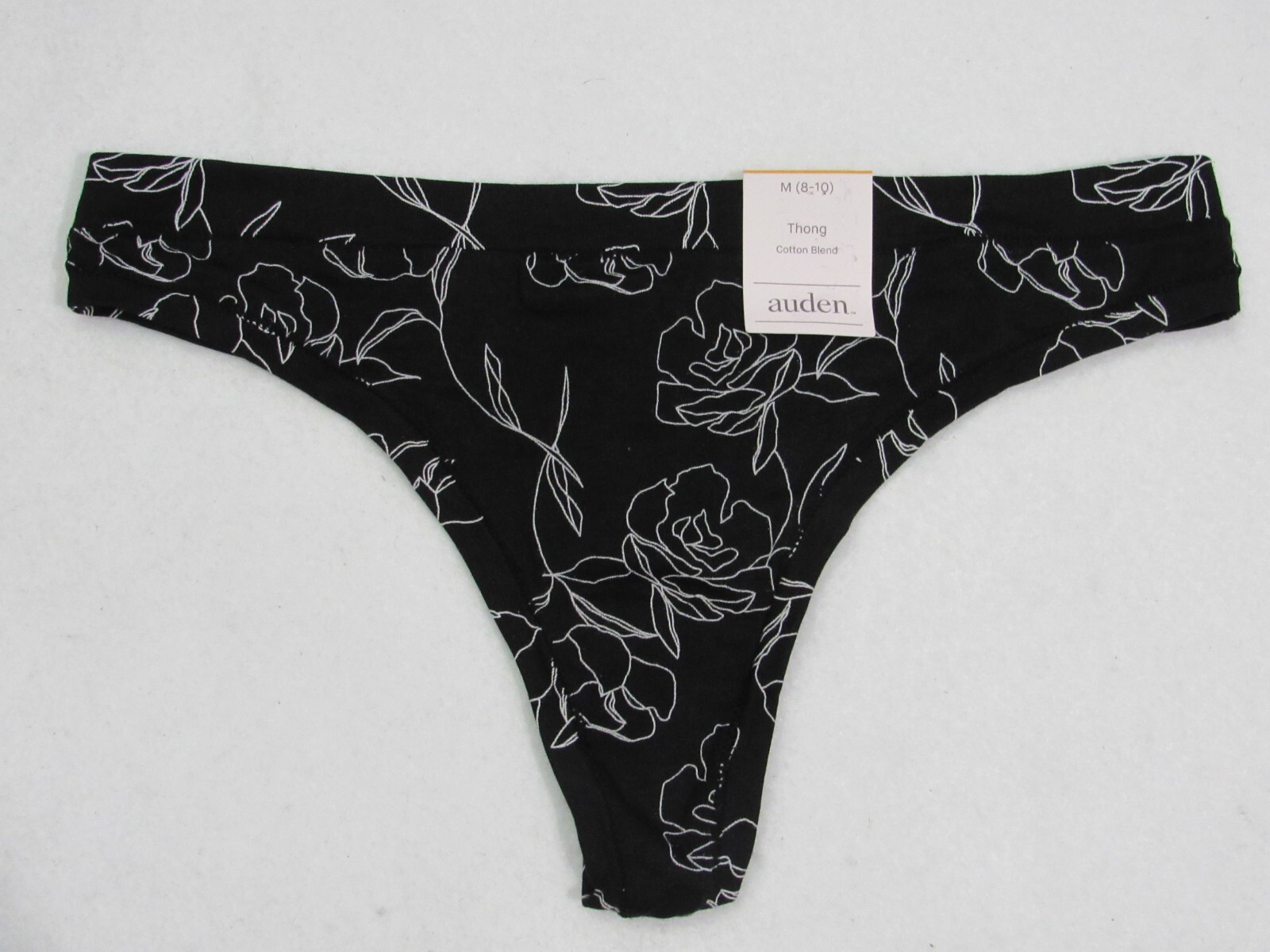 Auden Women’s Variety Thong 2 Pack Panties Size Medium 8-10