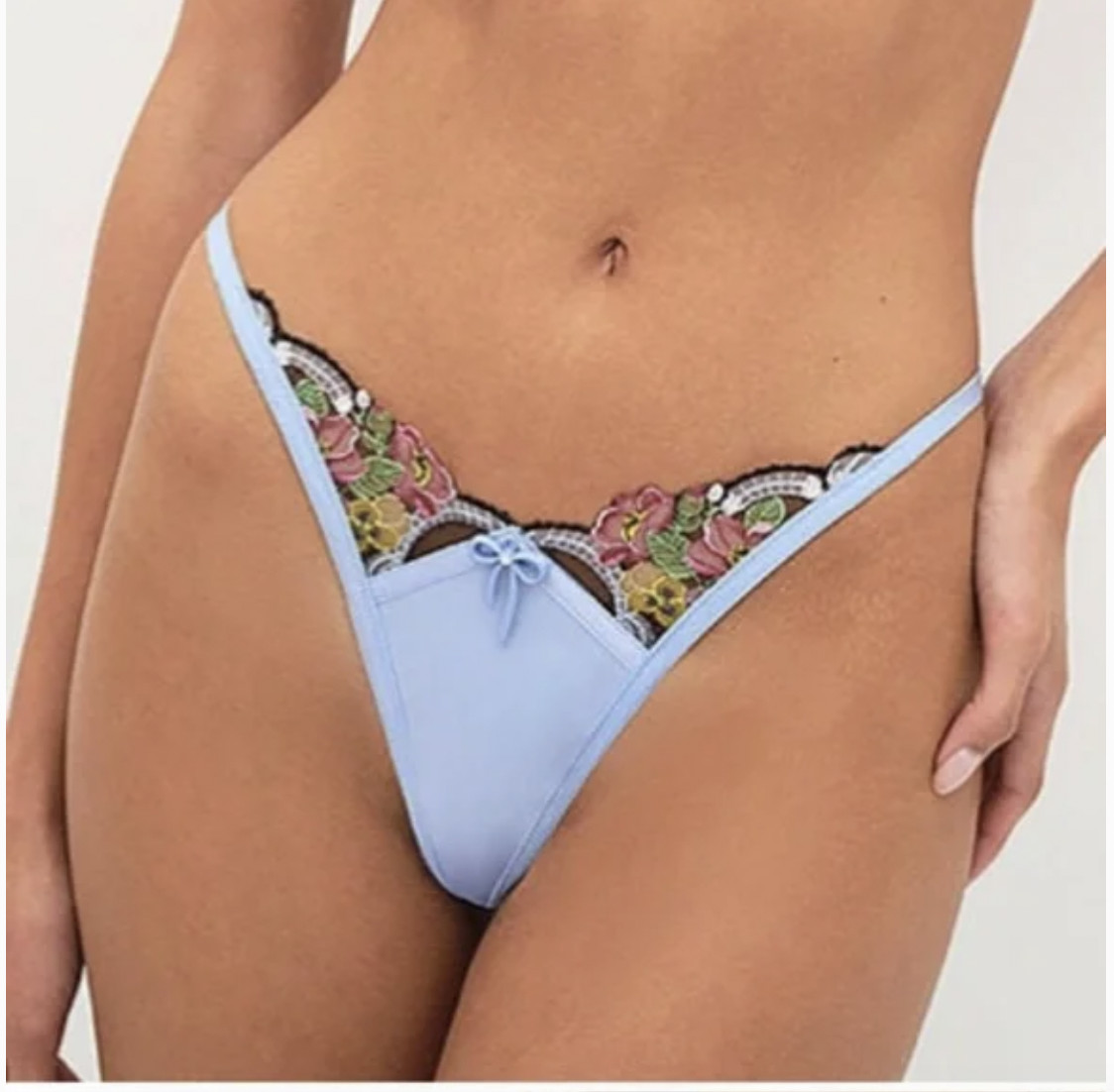 NWT For Love and Lemons Louise Thong Panty XS