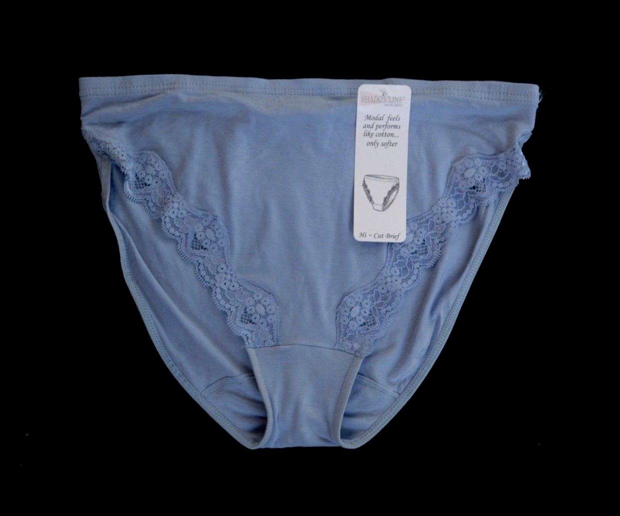 Original SHADOWLINE Cloud Soft Hi-Cut Blue Denim Brief Size Small
