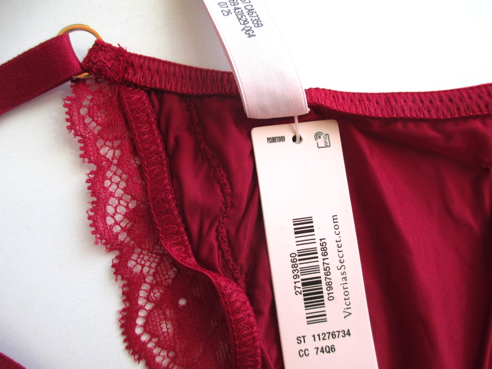 VICTORIA’S SECRET VERY SEXY V-String Thong Panty S M L XL Red Lacquer NWT VS