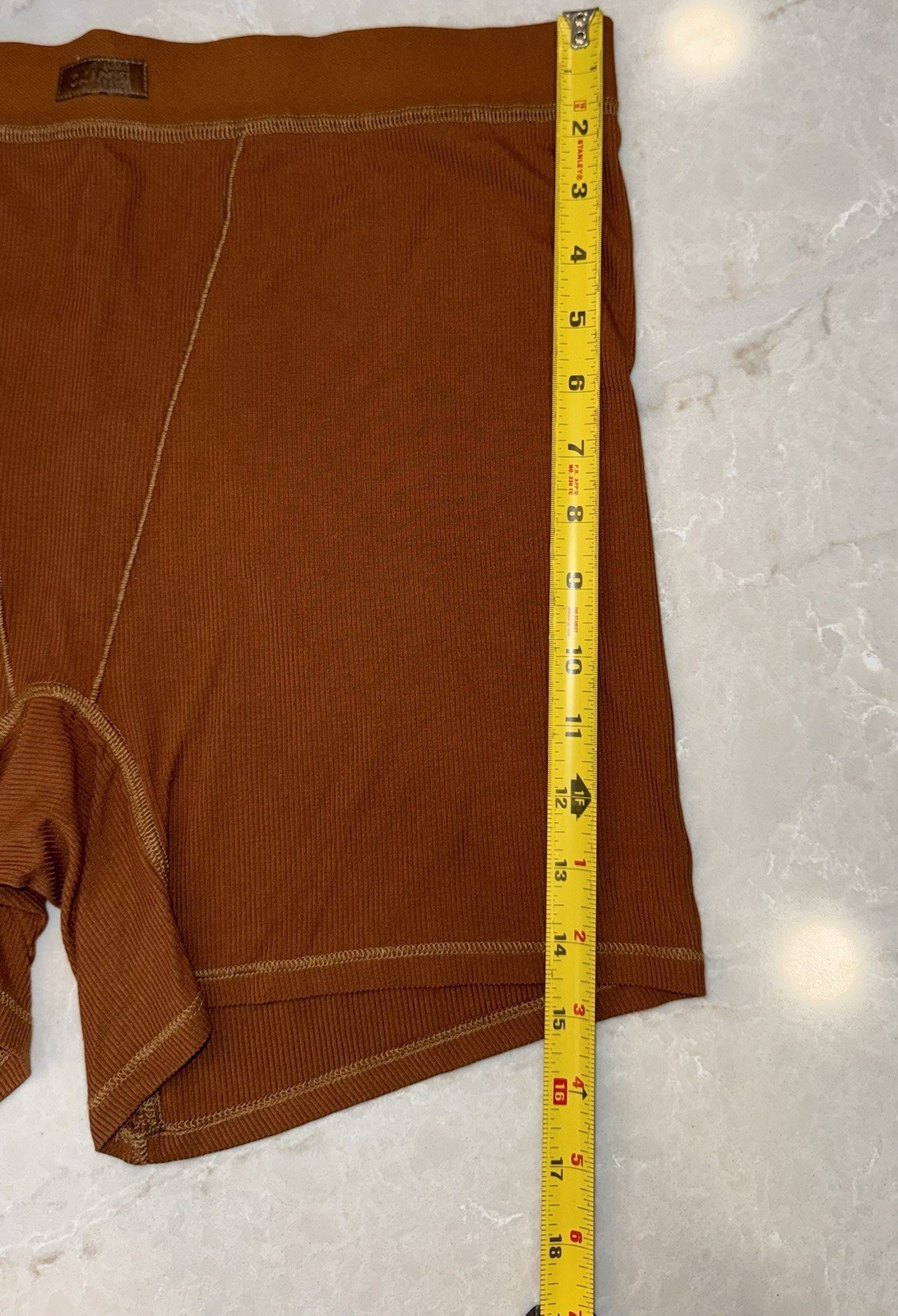 SKIMS ~ RIBBED BOXER SHORTS ~ 2X ~ COPPER ~ SLEEP Loungewear ~ NEW W/Tags