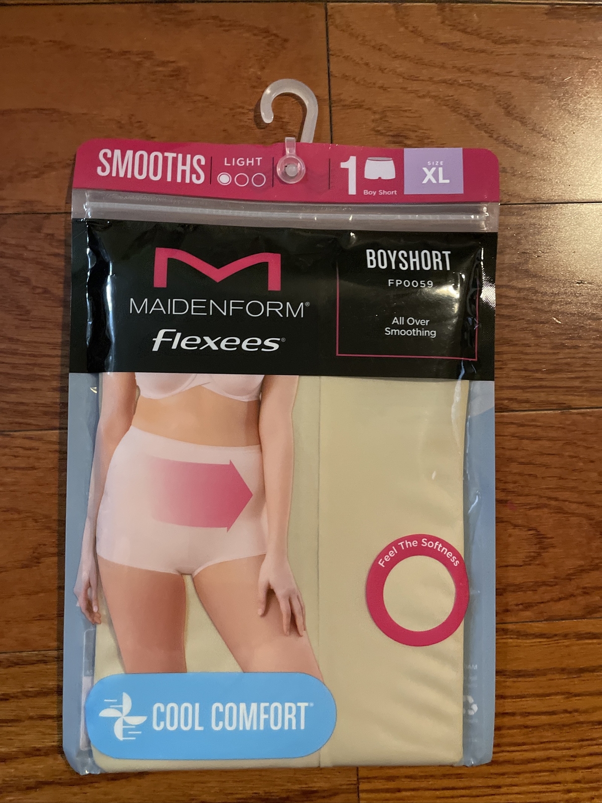 NWT Womens Maidenform Flexees Beige Broyshort Slip Panty Size XLarge